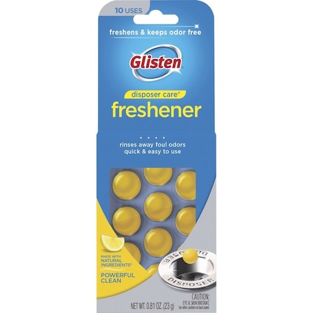 Glisten Lemon Disposer Care Freshener And Cleaner, 0.81 Oz Tablet DPLM12T